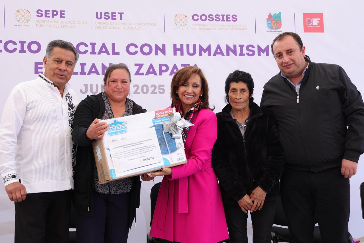 Entrega gobernadora Lorena Cuéllar 400 insumos a familias, donados por jóvenes del programa 'Servicio Social con Humanismo'